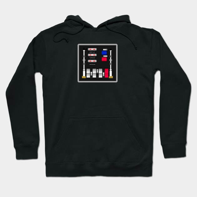 Vader Control Panel Hoodie by geeklyshirts